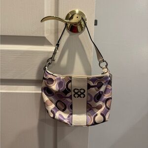 Coach - Julia Outline OP Art Lilac Sateen pochette and wristlet